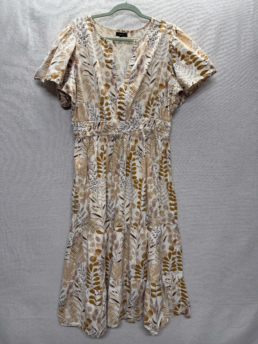 Anthropologie Meadow Rhodes Midi Dress - size XL